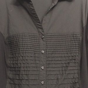 Flattering Black pleated shirt